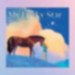A child in blue pajamas pets a brown horse under a starry sky with colorful clouds. Text: "My Lucky Star" by Cheryl Olsten, art by Paolo d'Altan.