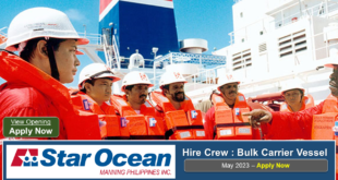 Vacancy at Bulk Carrier in philippines