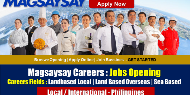 Magsaysay Careers Opening