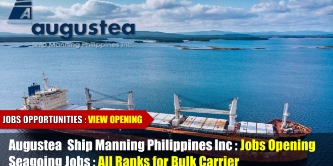 Vacancy Opening at Bulk Carrier in philippines