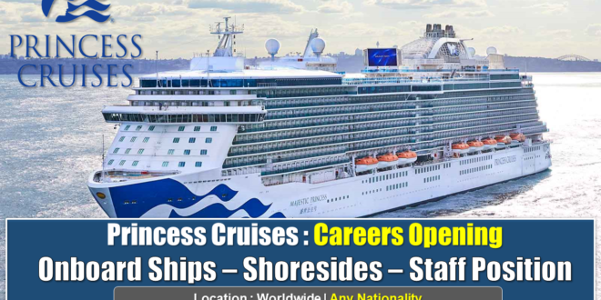 Princess Cruises Careers Opening